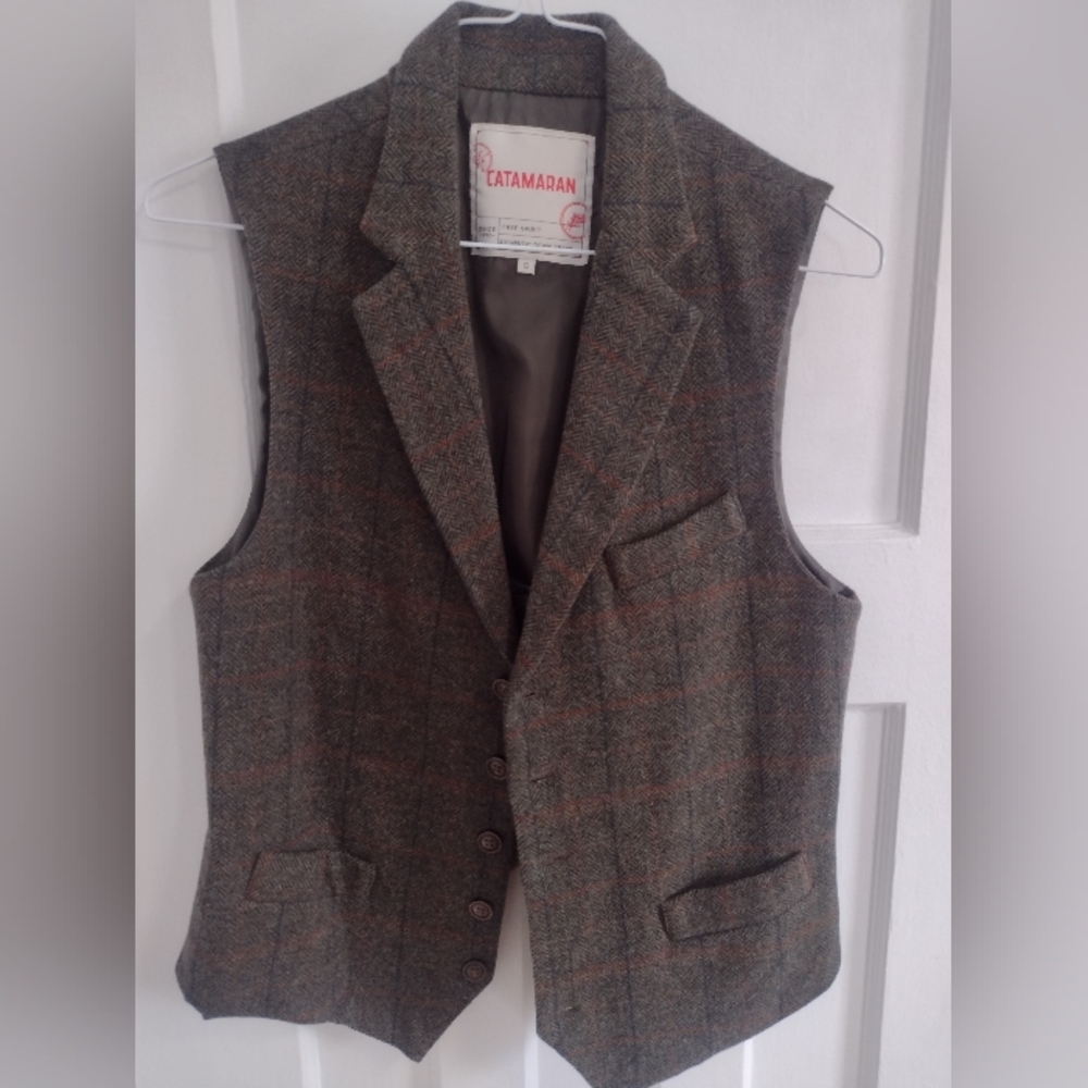 Brown Tweed Men's Vest